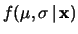 $\displaystyle {\cal N}(\ln{v_\circ},\sigma_{\ln{v_\circ}})\,.$