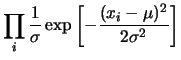 $\displaystyle f(\mathbf{x}\,\vert,\mu,\sigma)$