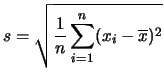 $\displaystyle \sum_{i=1}^n(x_i-\mu)^2 = n(\overline{x}-\mu)^2+
\sum_{i=1}^n(x_i-\overline{x})^2=
n(\overline{x}-\mu)^2+n\,s^2\,,$