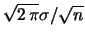 $\displaystyle \sigma^{-(n-1)}\exp{\left[-\frac{n\,s^2}{2\,\sigma^2}
\right]}\,,$