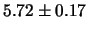 $ \mu=5.83\pm 0.29$