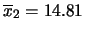 $ \overline{x}_1=12.21$