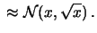 $\displaystyle \sigma(x) \approx \sqrt{\mbox{E}(\lambda)}
\approx \sqrt{x}\,,$