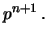 $\displaystyle F(p\,\vert\,x=n)$