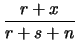 $\displaystyle (r+x, s+n-x)$