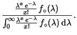 $\displaystyle f(\lambda\,\vert\,x,{\cal P})$