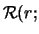 $\displaystyle f(r\,\vert\,n_c\,r_b) \propto {\cal R}(r; n_c, r_b)\cdot f_\circ(r)\,.$