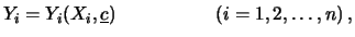 $\displaystyle \underline{x} = \left( \begin{array}{c} x_1 \\  \vdots \\  x_n \\...
...dots & \sigma_n^2 & \\  \hline & & {\bf0} & & {\bf V}_c \end{array} \right)\, .$