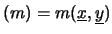 $\displaystyle \sum_i\frac{(y_i-m\,x_i-c)^2}{\sigma_{Y_i}^2}\,,$