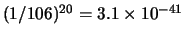 $ (1/3)^{12}=1/531441 \approx 1.88\times 10^{-6}$