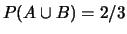 $ P(A\cap B) = P(A)\cdot P(B\vert A) = 1/6$