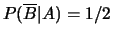 $ P(A \cup B) = 2/3$