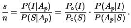 $ P(S\vert\overline{A}_p) = 0.99999917$