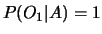 $ P_\circ(A) = P_\circ(B) = P_\circ(C) = 1/3$