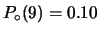 $ P_\circ(10)=0.05$