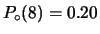 $ P_\circ(9)=0.10$