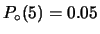 $ P_\circ(6)=0.20$