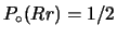 $ P_\circ(RR)=1/3$