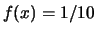 $ f(x),\ x=1,2,\ldots,6$