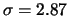 $ \overline{x^2} = \sum_i x_i^2\, f(x_i) = 38.5$