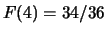 $ F(3) =30/36$