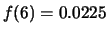 $ f(5)=0.21$