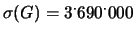 $ (G) = -33^\cdot 000$