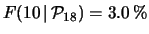 $ f(0\,\vert\,{\cal P}_{1.2}) = 30\,\%$