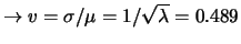 $ \rightarrow \lambda=4.18$