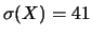 $ (X)=(\pi/4)\times n = 7854$