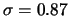 $ (X) = 34/45 = 0.75$