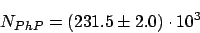 \begin{displaymath}
\sigma_{e p} = 0.979 \pm 0.008 \; \; \; \mu b
\end{displaymath}