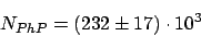 \begin{displaymath}
\sigma_{e p} = 0.980 \pm 0.073 \; \; \; \mu b
\end{displaymath}