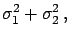 $\displaystyle \sigma^2(D)$