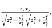 $\displaystyle \sigma_f^2\, x_i\, x_j
\hspace{1.3 cm}(i\ne j) \, ,$