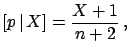 $ \theta = p$