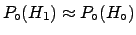 $\displaystyle \frac{P(\theta_m\,\vert\,H_1)}{P(\theta_m\,\vert\,H_\circ)} \gg 1\,;$