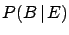 $\displaystyle \frac{P(E\,\vert\,A)\cdot P_\circ(A)}
{P(E\,\vert\,A)\cdot P_\circ(A)+P(E\,\vert\,B)\cdot P_\circ(B)+
P(E\,\vert\,C)\cdot P_\circ(C)}
= 2/3$