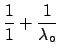 $\displaystyle \frac{1}{\lambda_1}$