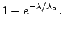 $\displaystyle F(\lambda\,\vert\,x=0,\lambda_\circ)$