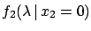 $\displaystyle \frac{{\cal L}_1}{{\cal L}_2}e^{-\frac{{\cal L}_1}{{\cal L}_2}
\lambda}$