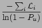 $\displaystyle \frac{1}{r_u}$