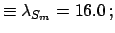 $ \lambda_{S_m}$