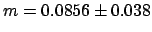 $ P(m > 0.0782) = 0.95$