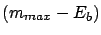 $\displaystyle f(m\,\vert\,x=0) = \left\{ \begin{array}{lcl} \frac{\exp{\left[-k...
...\footnotesize d}m \,+\, (m_{max}-E_b)} & \mbox{if} & m > E_b \end{array}\right.$