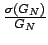 $ \frac{\sigma(G_N)}{G_N}$