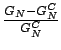 $ \frac{G_N-G_N^C}{G_N^C}$