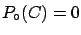 $ P_\circ(C)=0$