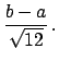 $\displaystyle \frac{a+b}{2},$