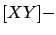 $\displaystyle \left[\,\left(X-\mbox{E}[X]\right)\cdot
\left(Y-\mbox{E}[Y]\right)\,\right]$